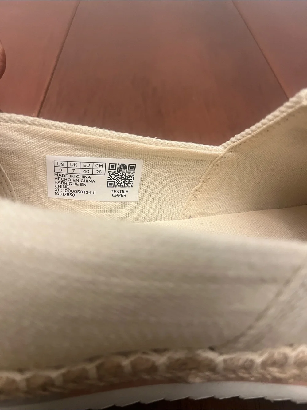 TOMS Woman’s Alpargata platform espadrilles linen Sz 9